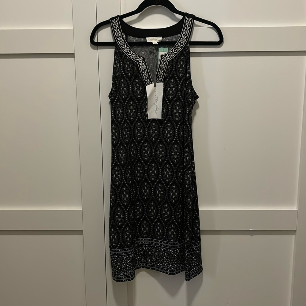 Magnolia Grace Alhambra Embroidered Trim Dress Size S